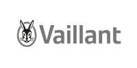 Logo of Vaillant with a stylized rabbit face inside a circle followed by the word "Vaillant" in gray lettering.