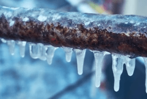 frozen condensate pipe