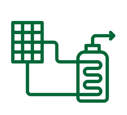 solar panel for hot water