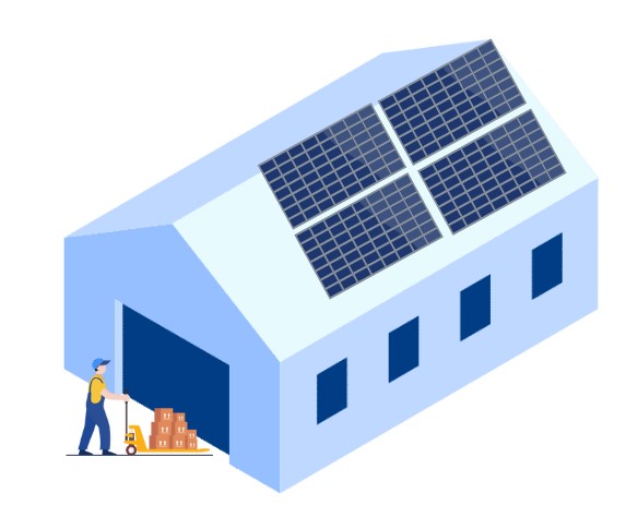 warehouse solar panel