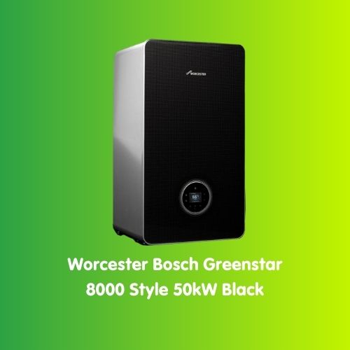 Worcester Bosch Greenstar 8000 50kw Style Gas Combi Boiler Black