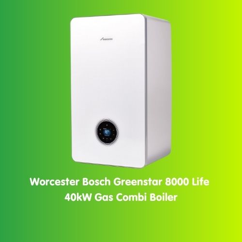 Worcester Bosch Greenstar 8000 Life 40kW Gas Combi Boiler White