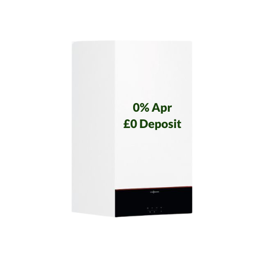 A white box with "0% APR £0 Deposit" written on it, featuring interest-free and pay monthly deals.