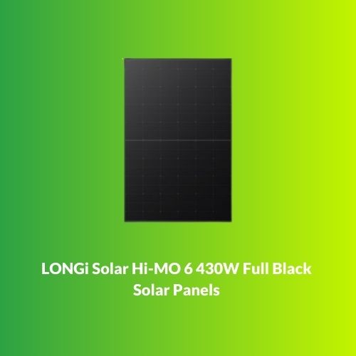 LONGi Solar Hi-MO 6 430W Full Black Solar Panels