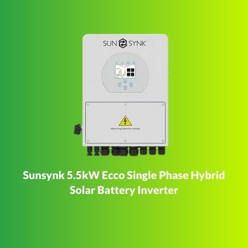 Sunsynk 5.5kW Ecco Single Phase Hybrid Solar Battery Inverter