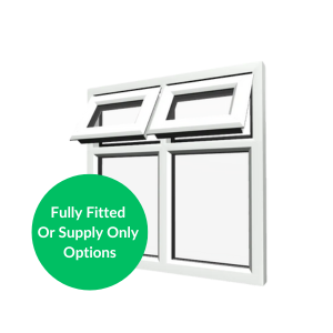 White Casement Window