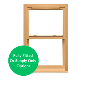 Irish Oak Sash Window